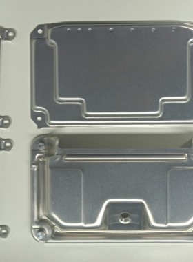 新能源汽车VCU FCU ECU外壳 汽车控制器121p 80p外壳 冲压铝壳体