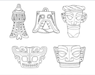 三星堆古物复制品砖雕定制 拓片模板 秦砖汉瓦