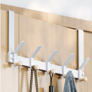 橱柜门后挂钩2cm厚门 卧室衣柜门上衣服包包收纳挂架免打孔挂衣钩