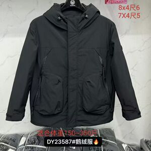 587达依空间加肥加大码男士冬季特体大号胖人羽绒服350斤鹅绒服8L