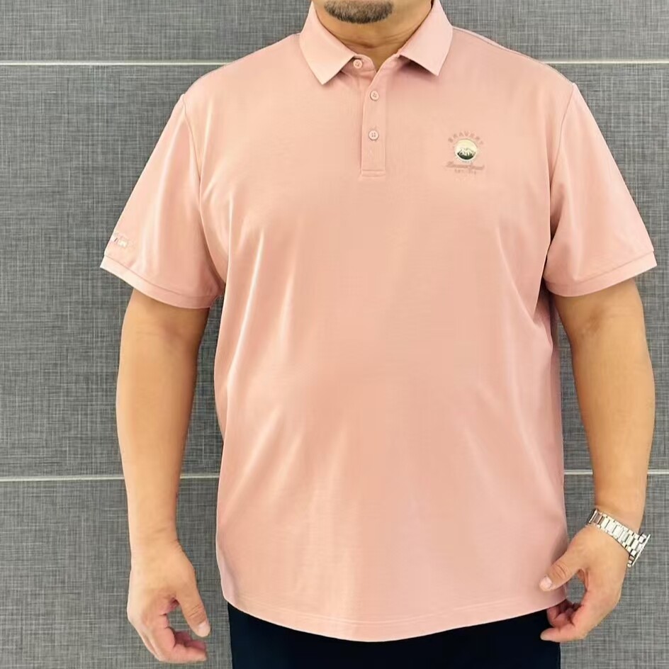 908特体大码男装加肥加大号男士式夏翻领短袖T恤达依空间5尺口袋