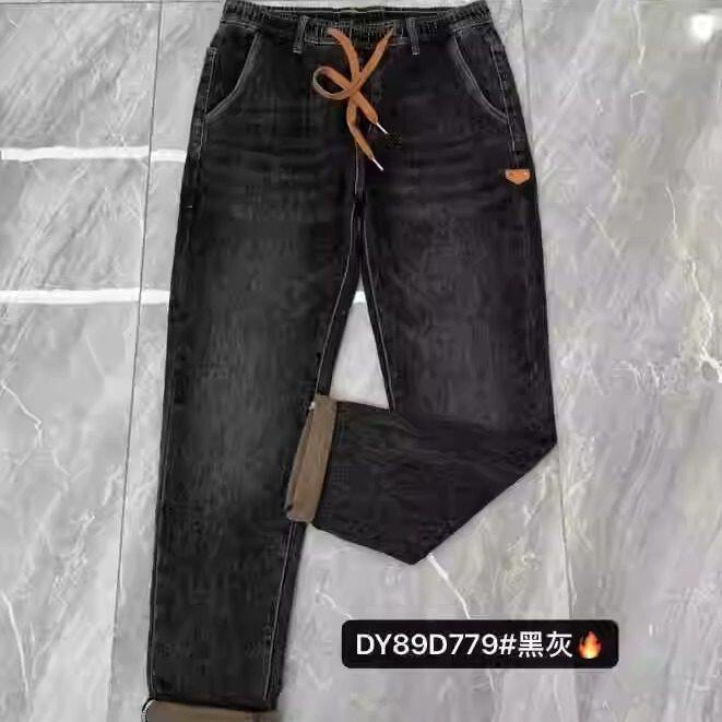 牛仔裤DY89D779360斤弹力松紧腰