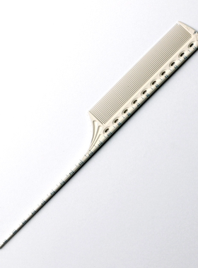 日本正品YS/PARK  YS G11 白色刻度 碳系列专业美发尖尾梳 挑梳