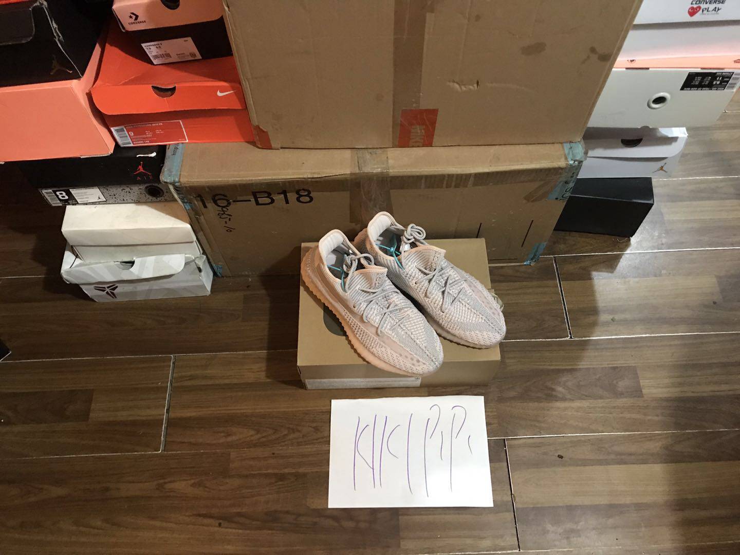 adidas yeezy boost 350v2 synth 粉天使 新亚洲淡粉侧镂空fv5578