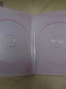 进口 光盘盒 软件 光碟收纳 双碟盒子 2DVD 2CD 浅粉红色 带封皮