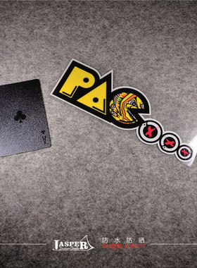 台湾机车巧格劲战46罗西恶搞99洛伦佐吃豆子贴纸PACMAN机车反光贴