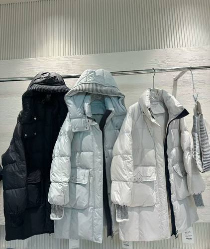 欧洲站冬季新韩版宽松加厚保暖白鸭绒连帽中长款面包服外套A3111