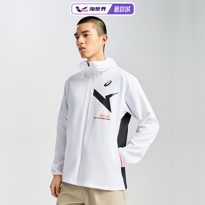 Asics/亚瑟士男子跑步夹克连帽
