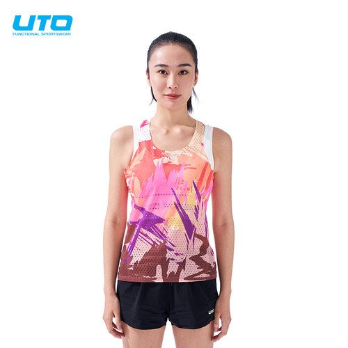 UTO悠途女款追风跑步系列背心
