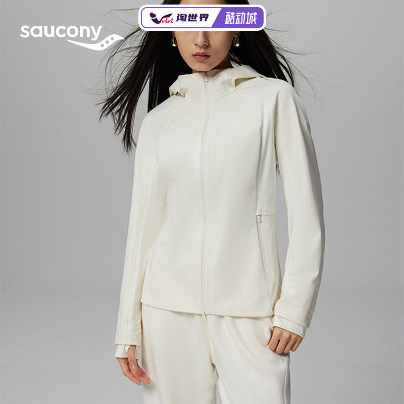 SAUCONY索康尼梭织外套女款户外运动防风秋冬保暖上衣百搭时尚