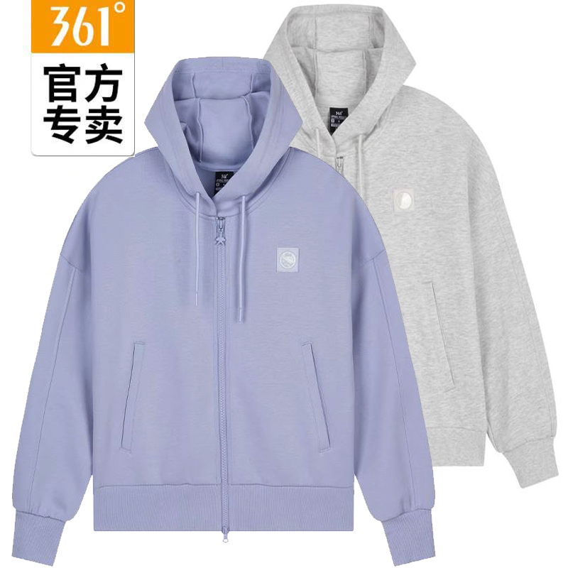 361°春季新款女时尚连帽卫衣