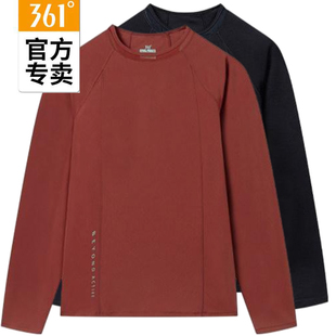 56Z514104 2025春秋跑步上衣运动衫 361度女士圆领长袖 T恤速干新品