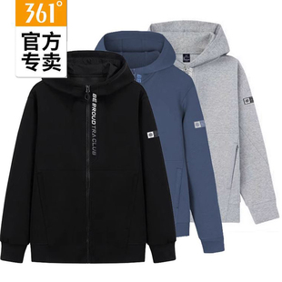361连帽男士2024春新款宽松休闲上衣开衫拉链卫衣外套55Z414006A
