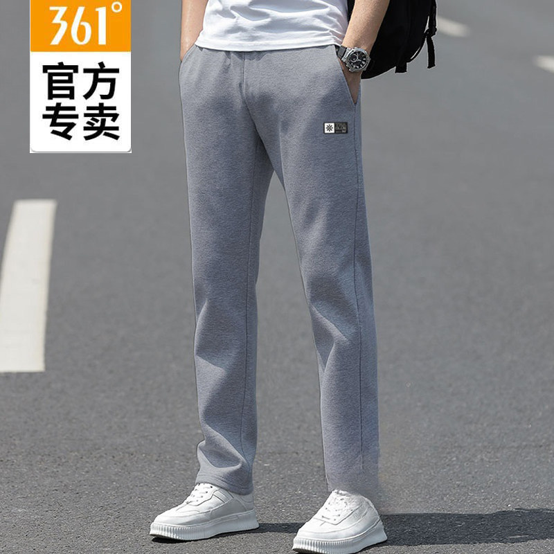 361运动裤男士2024春宽松直筒休闲裤青年学生针织卫裤55Z414007B