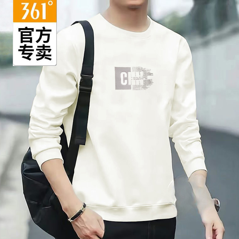 361°男款春季长袖透气圆领卫衣
