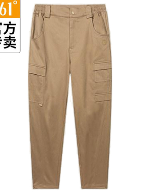 361度女士休闲长裤新品2025春抽绳运动裤女子敞口工装裤56Z519711