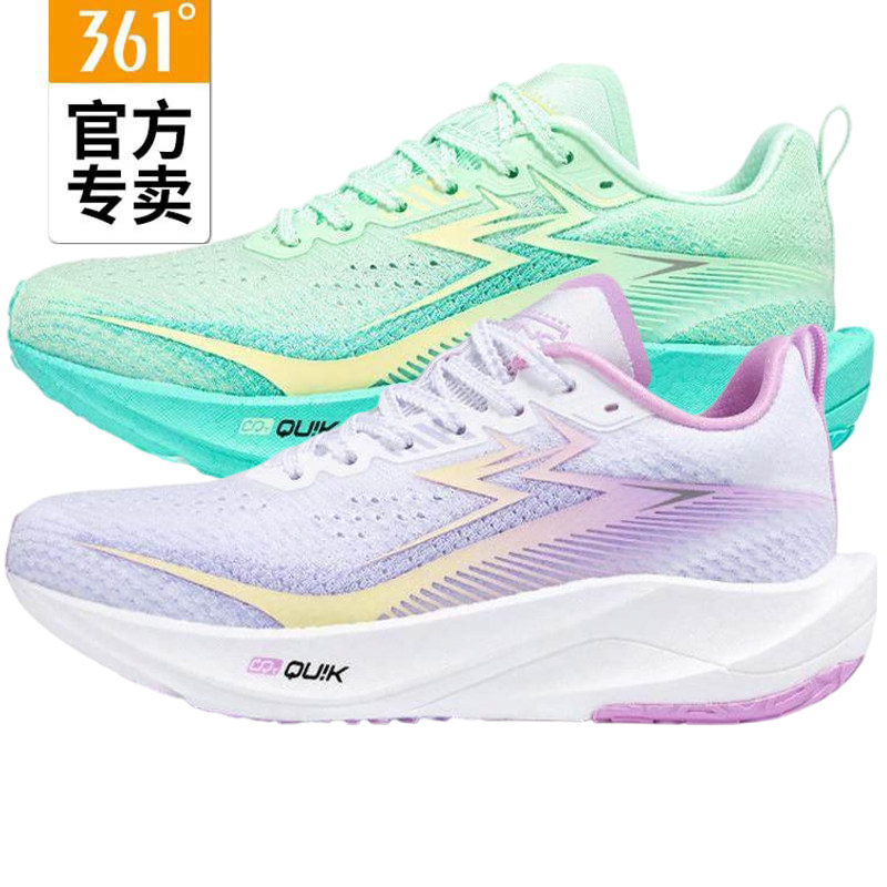 361飚速GT女款竞速跑鞋新品2025春秋针织网面减震运动鞋58Z512226