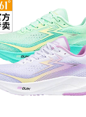 361飚速GT女款竞速跑鞋新品2025春秋针织网面减震运动鞋58Z512226