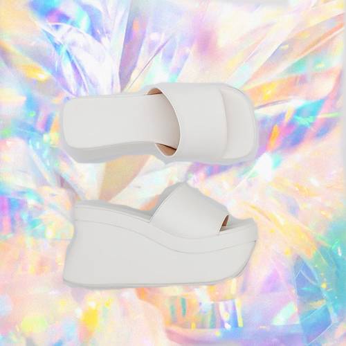 高跟白色夏季欧美异形Demonia