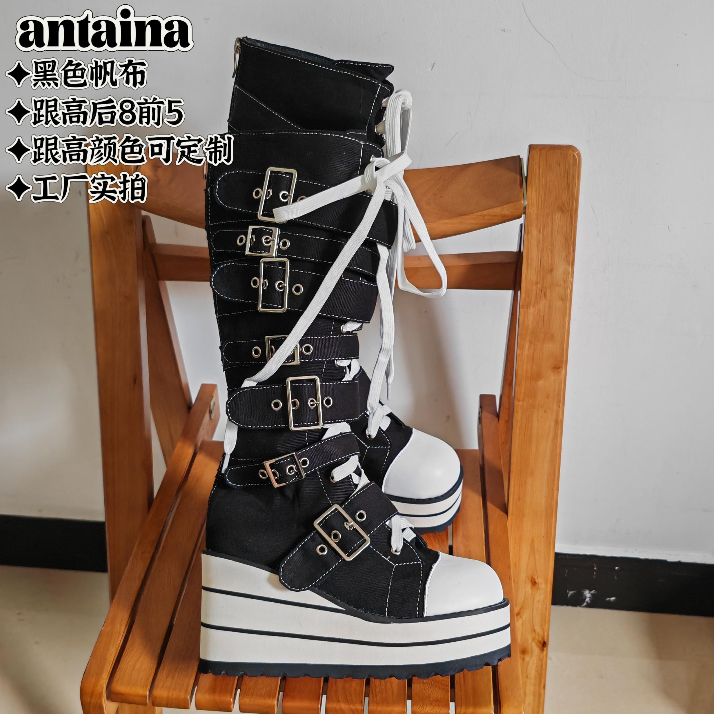 33-52大码洛丽塔靴蝴蝶结巷靴