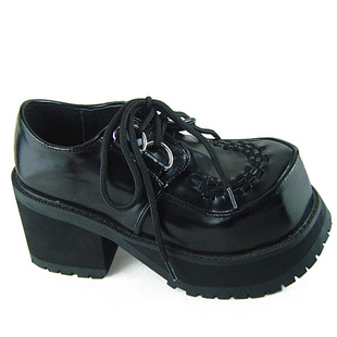 antaina日系松糕厚底凌型头朋克鞋 9130 机车鞋