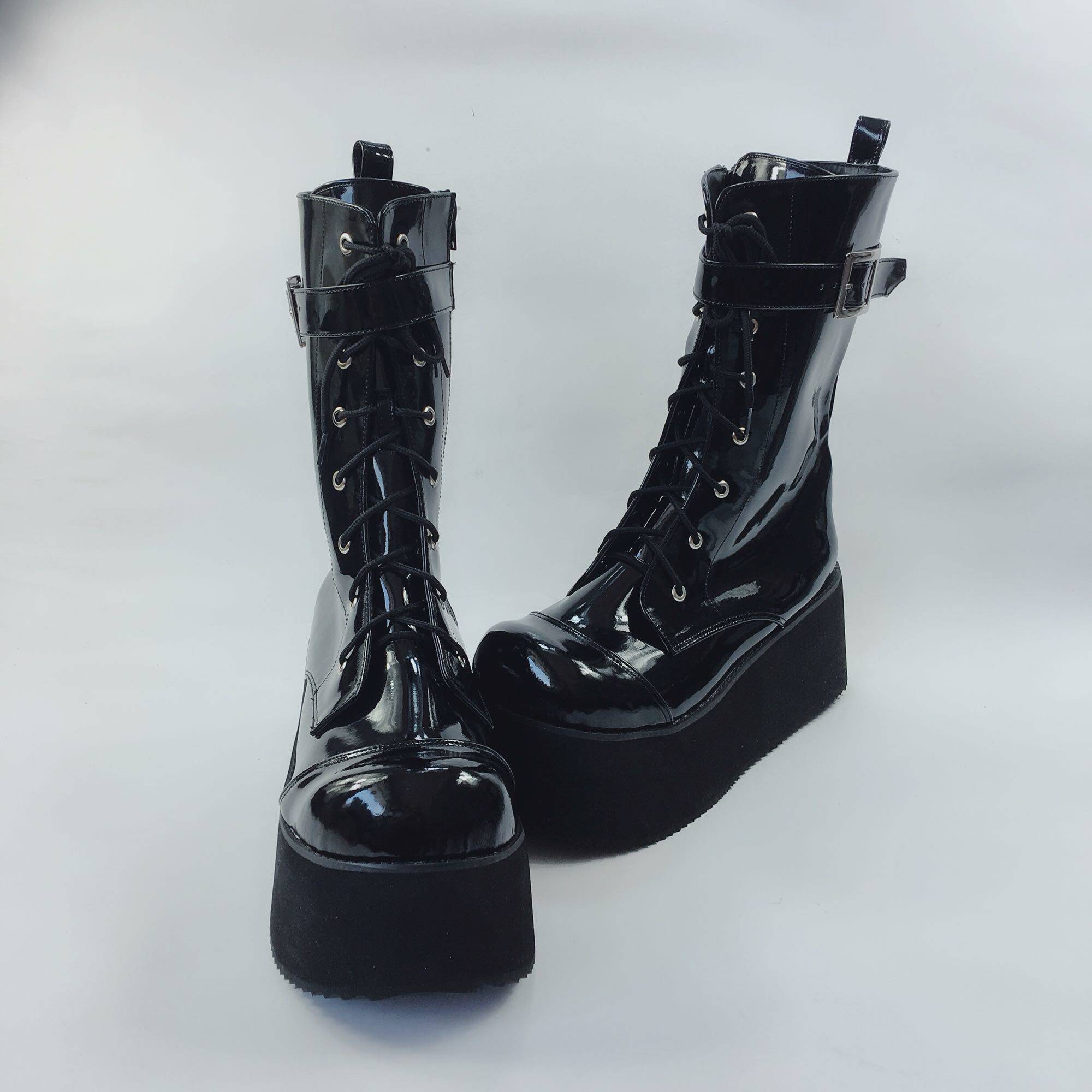 ANTAINA MUFFIN BOOTS THICK PRIMER LEATHER BOOTS WOMENS BOOTS PUNK ROCK STYLE EUROPEAN AND AMERICAN FASHION 2003