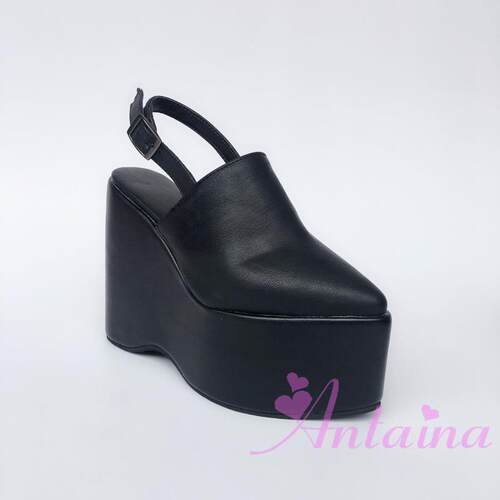 antaina2017新款尖头增高鞋拖鞋