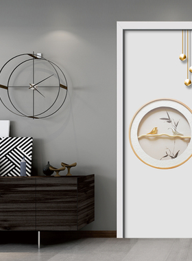 定制门贴纸整张木门翻新自粘卧室门厨房玻璃门装饰贴膜墙贴画q264