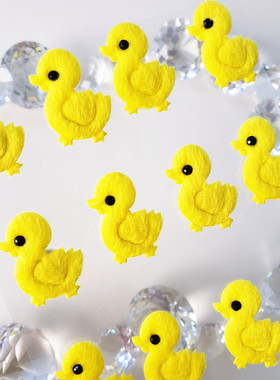 黄鸭 duck 立体贴 儿童成长册贴纸 鸭子 3d stickers