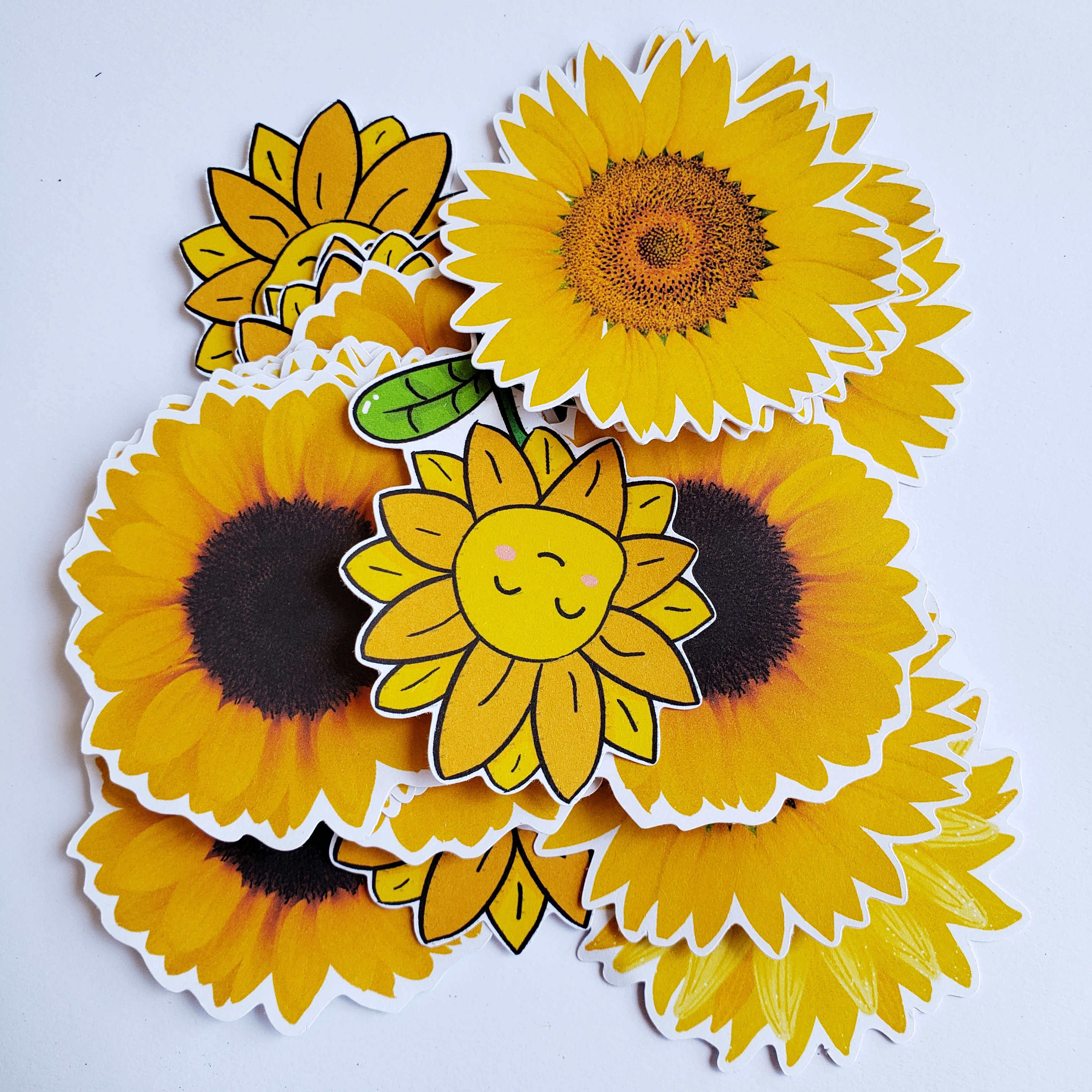 向日葵贴纸 纸贴画 幼儿园 奖励 教师讲课贴画 儿童 向日葵粘贴