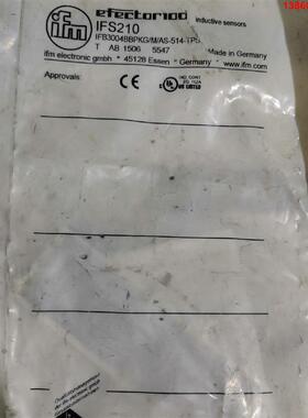 询价购-德国IFM易福门IGS200 IFS210电感式接近开关传感