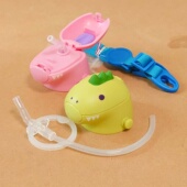 PSHC4DK立体恐龙水杯吸嘴吸管密封圈背带skater原装 杯盖配件SSH4D