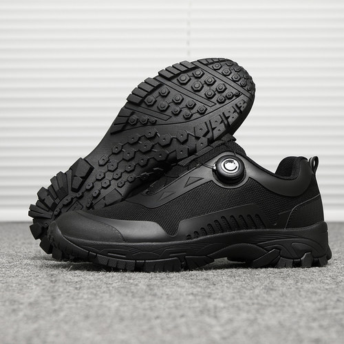 户外快速扣免系带自动作训鞋