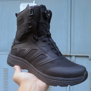 男靴户外高帮训练鞋 防刺战术靴子短靴黑缓震防泼水超强人气快速扣