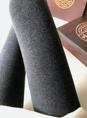 独家新款500d薄绒平板纯棉加绒打底袜秋冬灰色