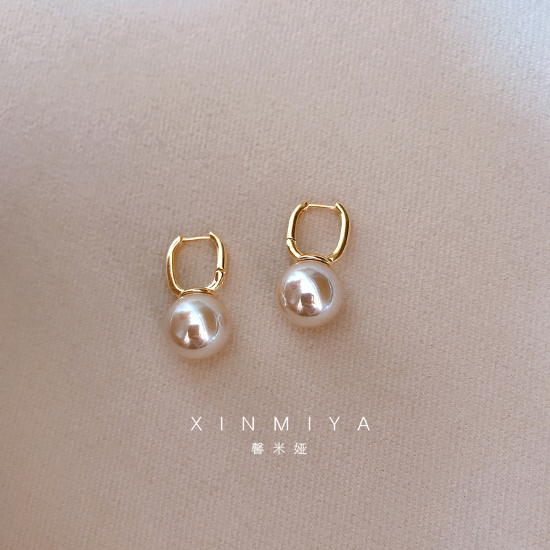 馨米娅法式高级感珍珠气质耳环