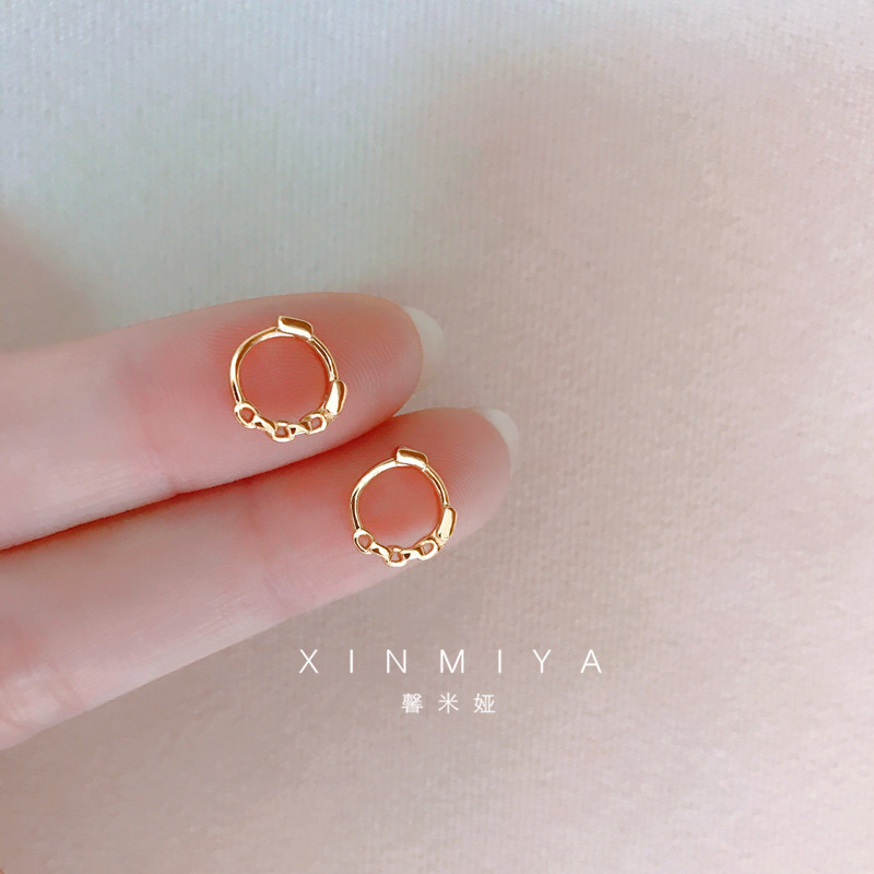 馨米娅睡觉不用摘的小耳圈耳骨环