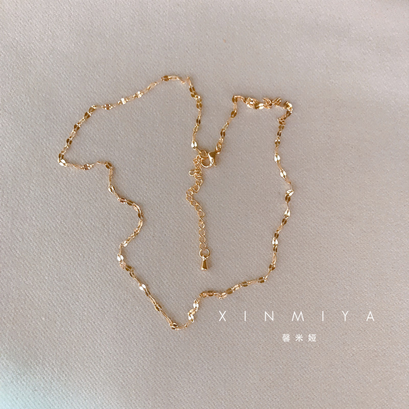 手工定制洗澡可戴金嘴唇链吊坠