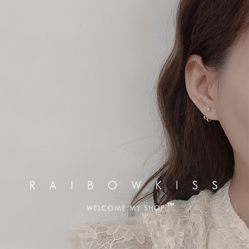 ins纯银日韩风百搭耳钉网红