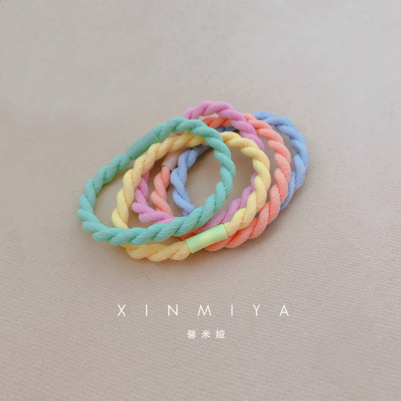 馨米娅发圈丝绒日韩马卡龙色
