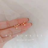 [娴佹槦闆ㄨ€抽拤S925绾摱閽堥晙閲戝皬娓呮柊杩蜂綘浜旇鏄熻€抽拤濂虫椂灏氬コ瀛︾敓鑰冲潬]