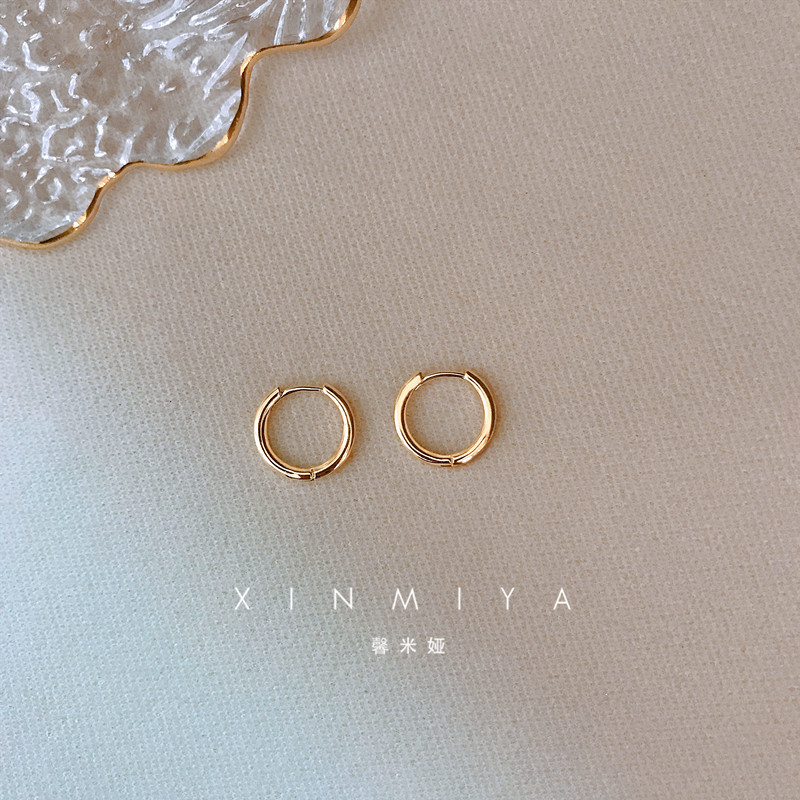 设计感金属耳圈女ins冷淡风