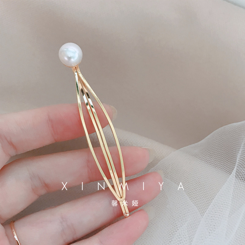 米娅原创发夹设计感天然淡水珍珠