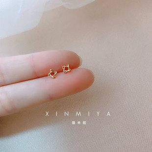 潮无耳洞耳夹 纯银迷你小巧精致耳钉女轻奢简约超仙耳环2025年新款