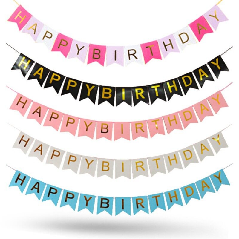 派对布置鱼尾拉旗happy birthday字母婚庆求婚MARRY ME鱼尾旗装饰