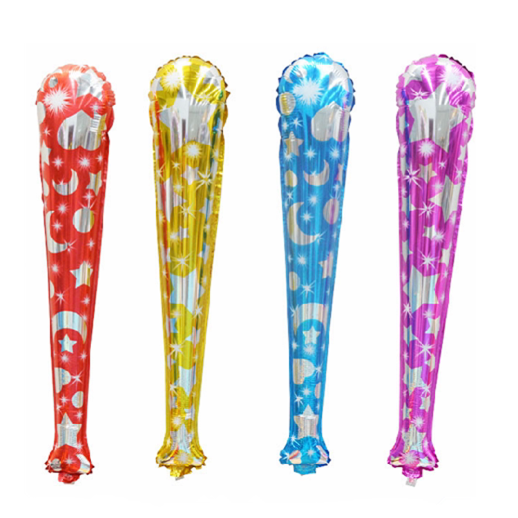 欢腾气球卡通加油棒铝膜气球幼儿园宝宝活动游戏节日庆典铝箔气球