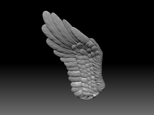 翅膀3d模型高模stⅠ格式素材