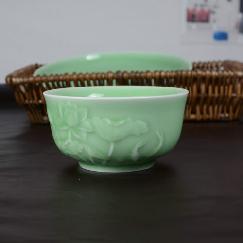 龙泉青瓷碗餐具5寸创意碗中式碗