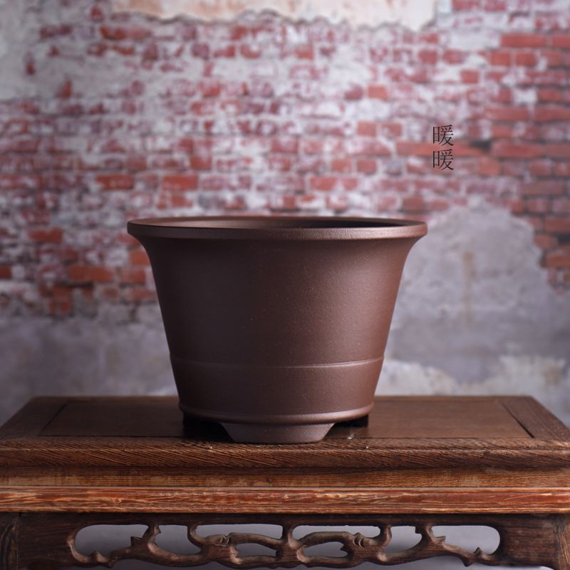 紫砂小花盆周正圆口盆