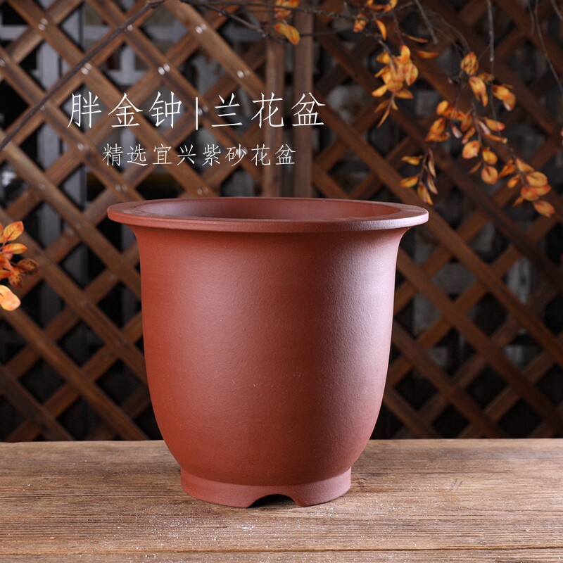 自在屋精选花盆 大号兰花盆专用 【HJ】胖金钟 透气绿植盆景图片